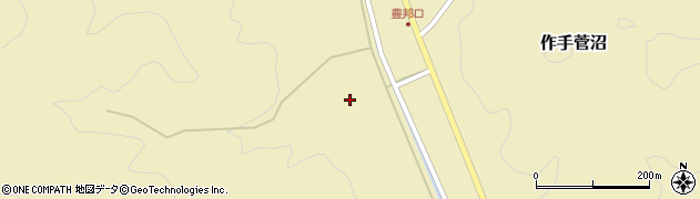 愛知県新城市作手菅沼（下前田）周辺の地図