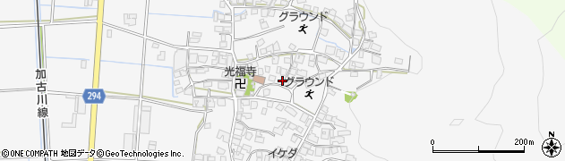 兵庫県西脇市黒田庄町前坂598周辺の地図