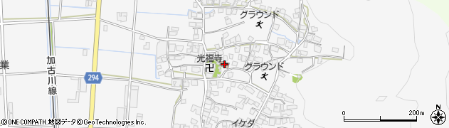兵庫県西脇市黒田庄町前坂616周辺の地図