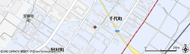 滋賀県守山市千代町周辺の地図
