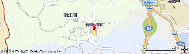伊豆の国市長岡体育館周辺の地図