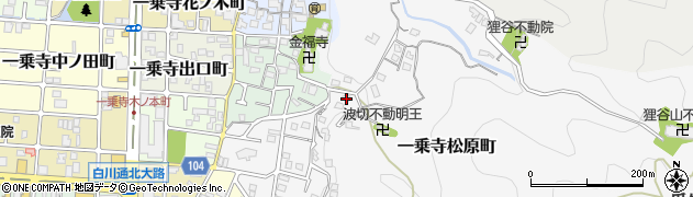 京都府京都市左京区一乗寺松原町17周辺の地図