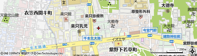 京都府京都市北区紫野上御輿町周辺の地図