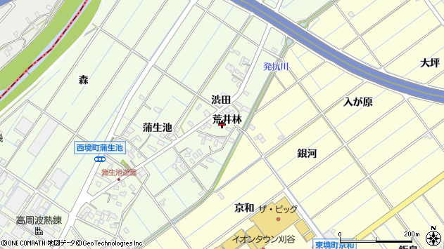 〒448-0006 愛知県刈谷市西境町の地図