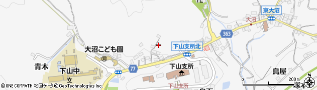 愛知県豊田市大沼町（越田和）周辺の地図