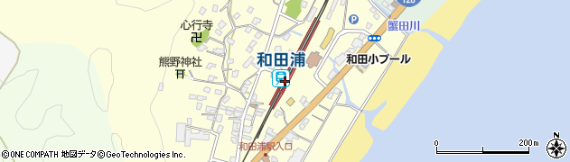 和田浦駅周辺の地図