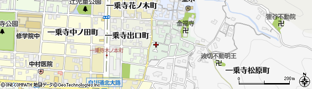 京都府京都市左京区一乗寺才形町周辺の地図