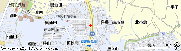 愛知県東海市荒尾町（山ノ神前）周辺の地図