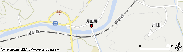 月田郵便局 ＡＴＭ周辺の地図