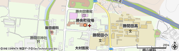 勝央町役場　出納室周辺の地図
