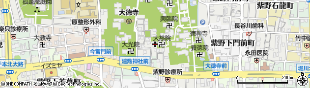 京都府京都市北区紫野大徳寺町4周辺の地図