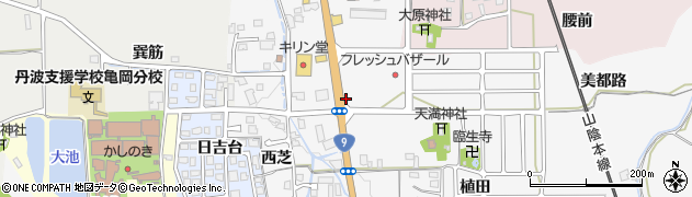 京都府亀岡市千代川町小林（北ン田）周辺の地図