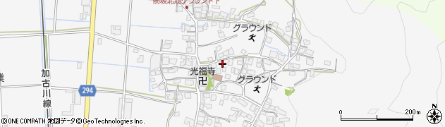 兵庫県西脇市黒田庄町前坂612周辺の地図