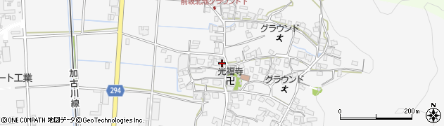兵庫県西脇市黒田庄町前坂644周辺の地図