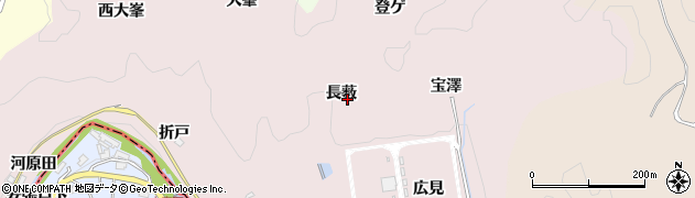 愛知県豊田市桂野町長薮周辺の地図