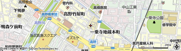京都府京都市左京区一乗寺赤ノ宮町周辺の地図