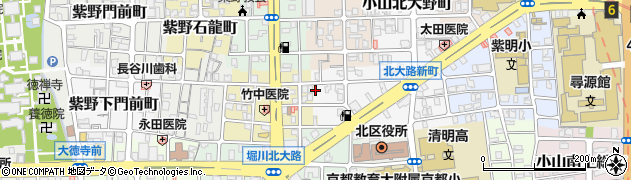 京都府京都市北区小山西大野町17周辺の地図