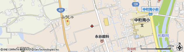 兵庫県多可郡多可町中区安坂周辺の地図
