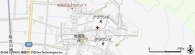 兵庫県西脇市黒田庄町前坂603周辺の地図