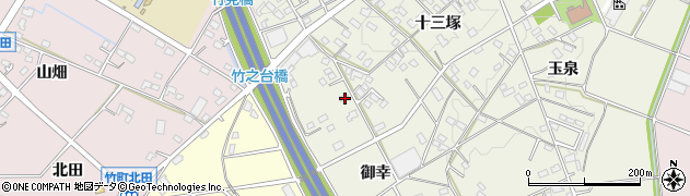 愛知県豊田市宝町御幸周辺の地図