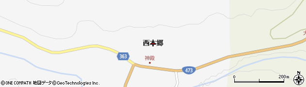 愛知県豊田市神殿町（西本郷）周辺の地図