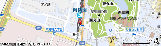 聚楽園駅周辺の地図