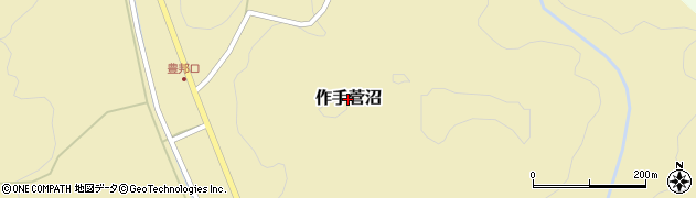 愛知県新城市作手菅沼周辺の地図