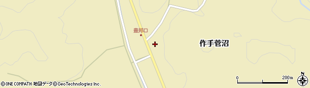 愛知県新城市作手菅沼ヌメガイツ周辺の地図