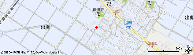 滋賀県栗東市出庭周辺の地図
