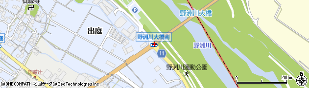 野洲川大橋南周辺の地図