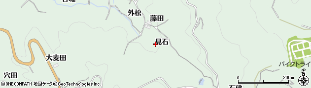 愛知県豊田市松平町（見石）周辺の地図