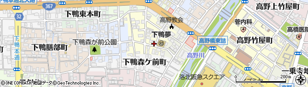 京都府京都市左京区下鴨東高木町20周辺の地図