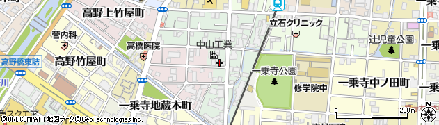 京都府京都市左京区一乗寺大原田町周辺の地図