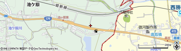 岡山県津山市池ケ原860周辺の地図