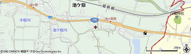 岡山県津山市池ケ原737周辺の地図