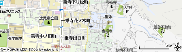 京都府京都市左京区一乗寺薬師堂町周辺の地図