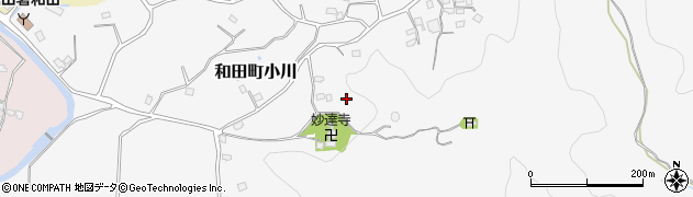 千葉県南房総市和田町小川周辺の地図
