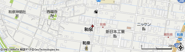 三重県桑名市和泉周辺の地図