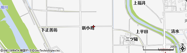 京都府亀岡市河原林町河原尻（小島）周辺の地図