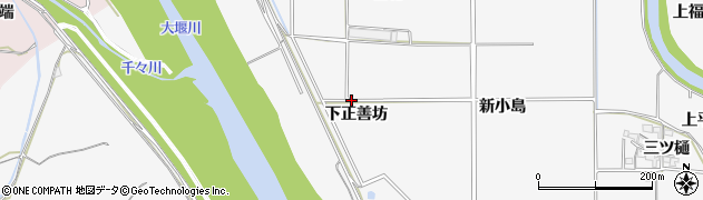 京都府亀岡市河原林町河原尻（下正善坊）周辺の地図