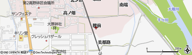 京都府亀岡市千代川町高野林（腰前）周辺の地図