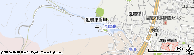 滋賀県大津市滋賀里町周辺の地図