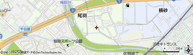 静岡県静岡市清水区尾羽230-3周辺の地図