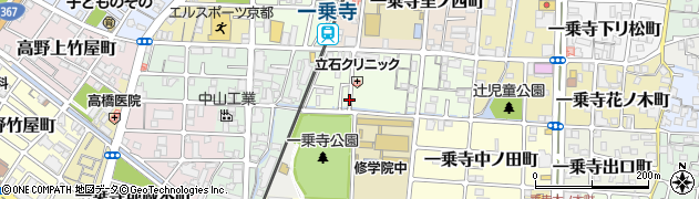 京都府京都市左京区一乗寺里ノ前町周辺の地図