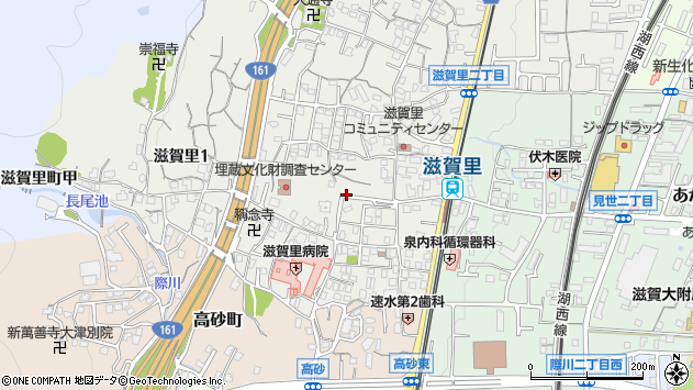 〒520-0006 滋賀県大津市滋賀里の地図
