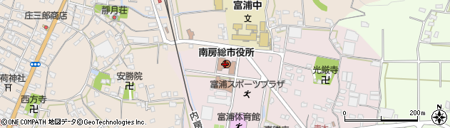 千葉県南房総市周辺の地図