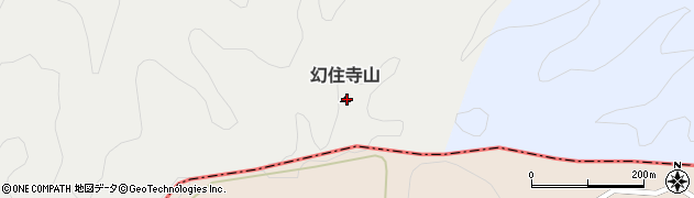 幻住寺山周辺の地図