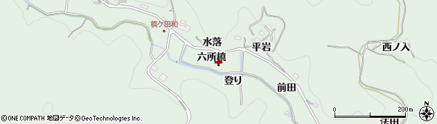 愛知県豊田市花沢町六所槙周辺の地図