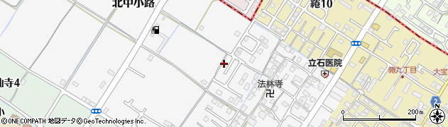 滋賀県栗東市北中小路周辺の地図