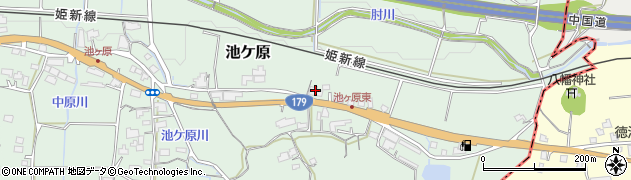 岡山県津山市池ケ原651周辺の地図